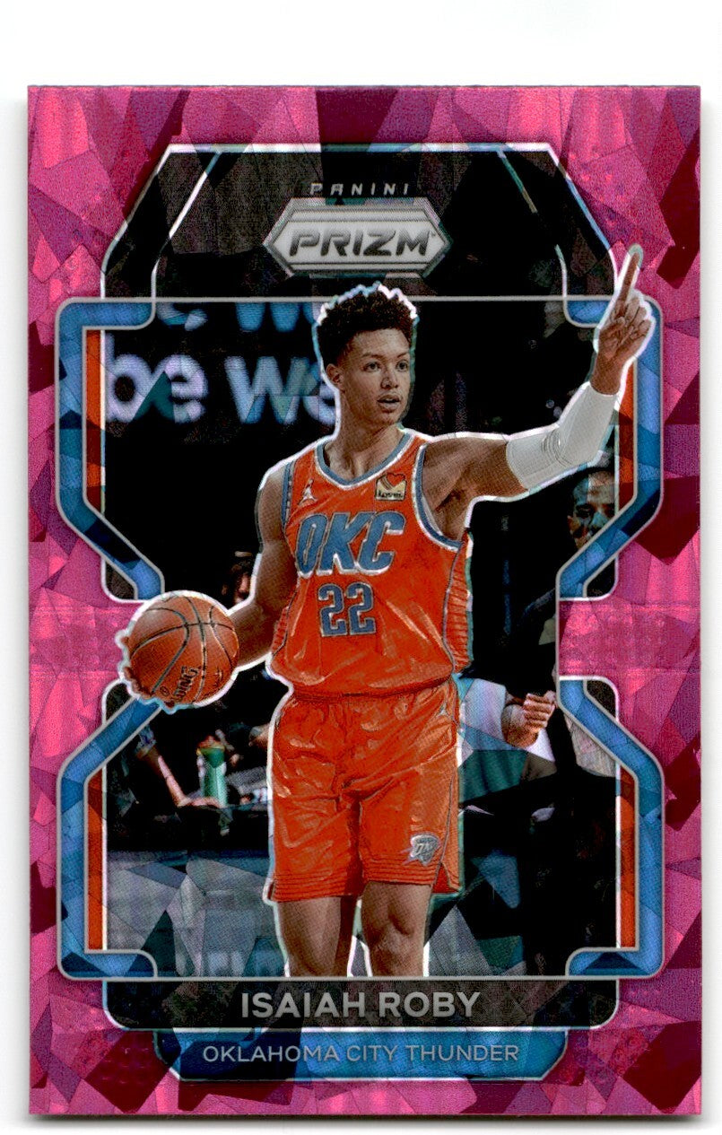 2021-22 Prizm Pink Cracked Ice isaiah Roby Oklahoma City Thunder #133