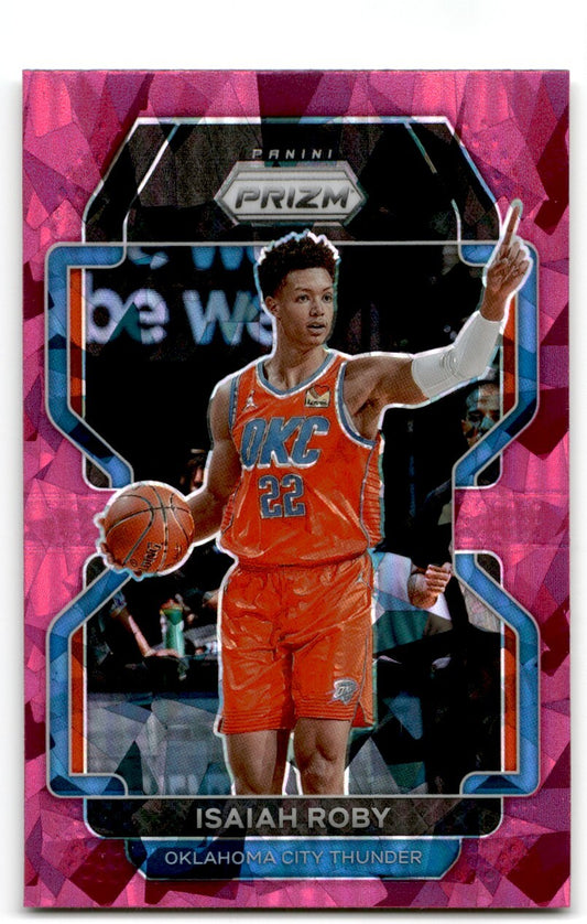 2021-22 Prizm Pink Cracked Ice isaiah Roby Oklahoma City Thunder #133