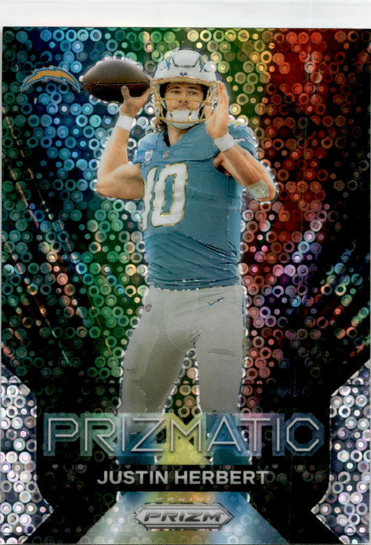2023 Prizm Prizmatic No Huddle Prizm #11 Justin Herbert LA Chargers