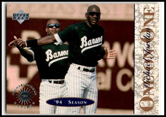 1995 Upper Deck Minor League Michael Jordan One On One #7 Michael Jordan Barons