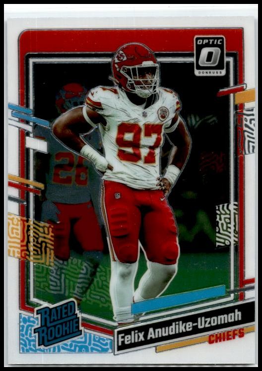 2023 Donruss Optic #256 Felix Anudike-Uzomah Rookie Kansas City Chiefs