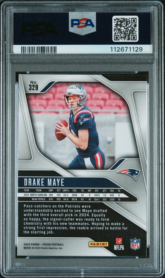 2024 Panini Prizm #329 Drake Maye