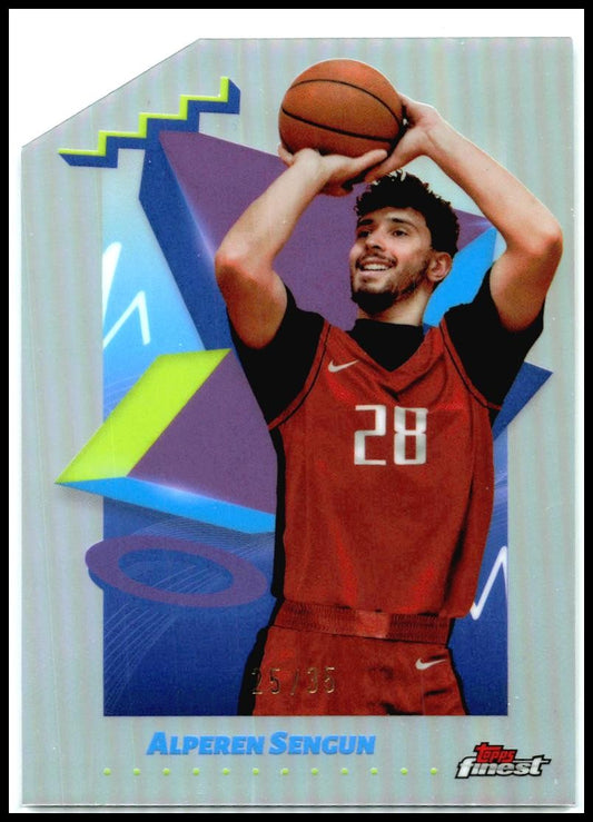2024/25 Topps Finest Diie Cut /35 #126 ALperen Sengun
