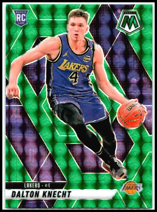 2024-25 Panini Mosaic Green Mosaic #238 Dalton Knecht Rookie Los Angeles Lakers