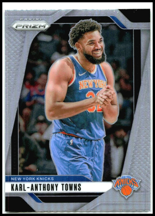2024-25 Panini Prizm Prizms Silver #141 Karl-Anthony Towns New York Knicks