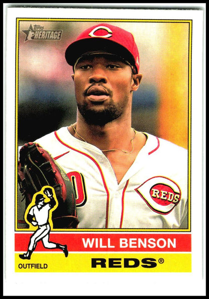 2025 Topps Heritage #336 Will Benson Cincinnati Reds