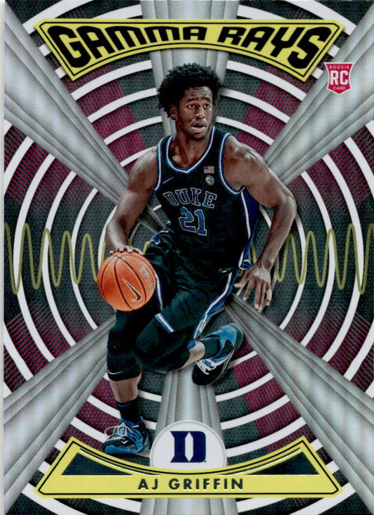 2022 Panini Chronicles Draft Picks Gamma Rays #ZG-AJG AJ Griffin Atlanta Hawks