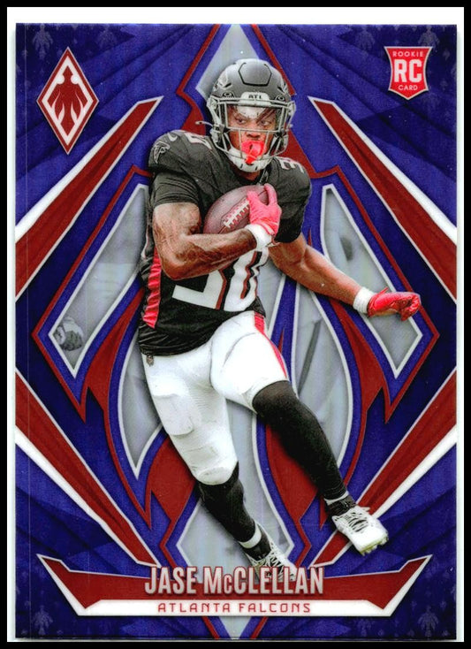 2024 Panini Phoenix Purple #193 Jase McClellan Rookie Atlanta Falcons
