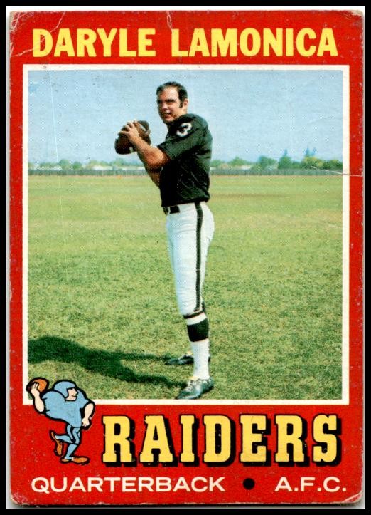 1971 Topps #70 Daryle Lamonica Oakland Raiders
