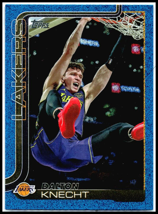2025-26 Topps Sandglitter Blue SSP #153 Dalton Knecht Los Angeles Lakers
