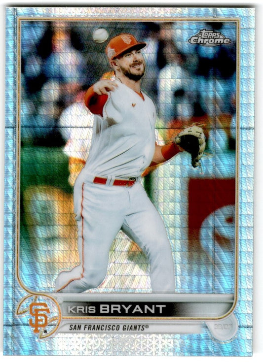 2022 Topps Chrome Prism Refractor Kris Bryant San Francisco Giants #9