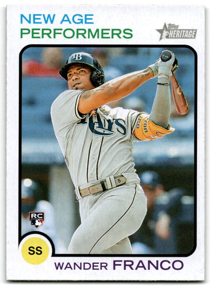 2022 Topps Heritage New Age Performers Wander Franco Rookie Tampa Bay Rays