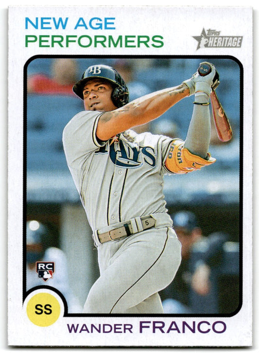 2022 Topps Heritage New Age Performers Wander Franco Rookie Tampa Bay Rays