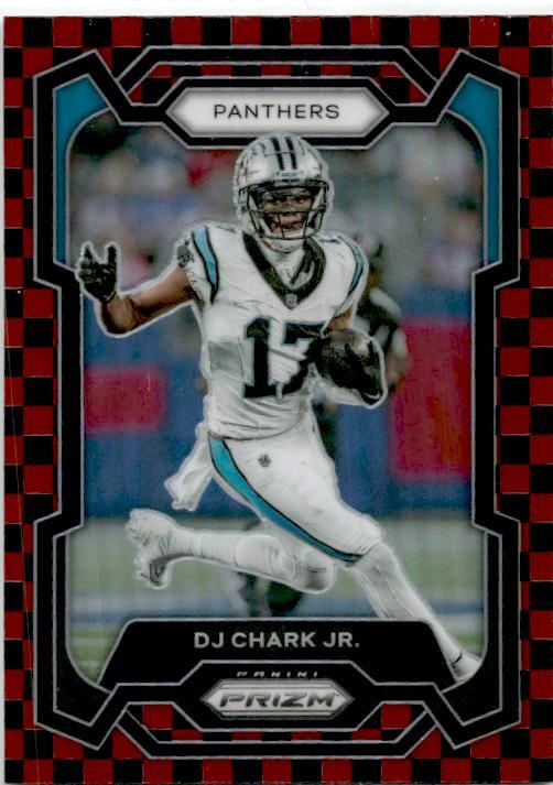 2023 Panini Prizm Black and Red Checker #41 DJ Chark Jr. Carolina Panthers