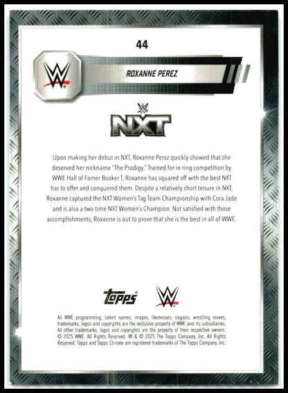 2025 Topps Chrome WWE Sepia Refractor #44 Roxanne Perez