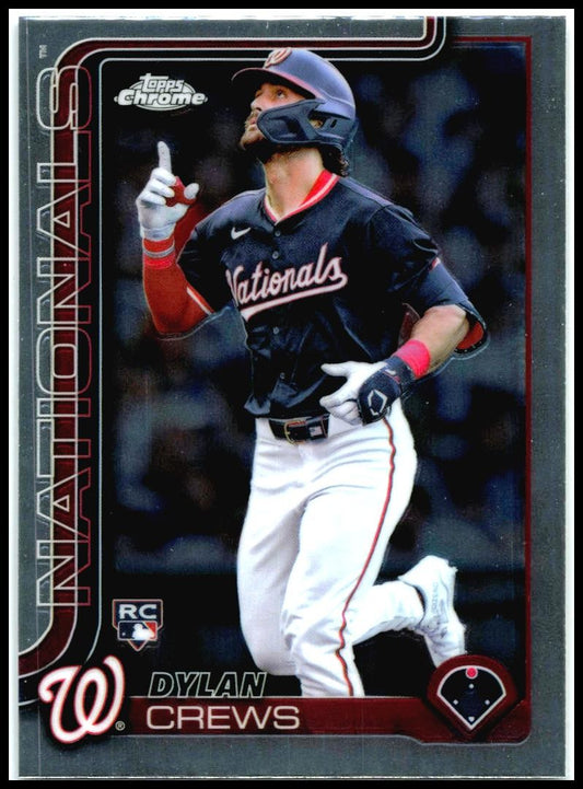 2025 Topps Chrome #146 Dylan Crews Rookie Washington Nationals