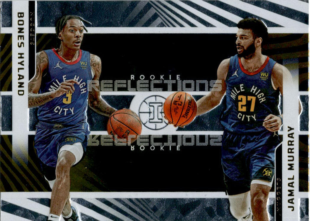 2021  Illusions Rookie Reflections #6 Bones Hyland / Jamal Murray Denver Nuggets