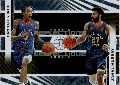 2021  Illusions Rookie Reflections #6 Bones Hyland / Jamal Murray Denver Nuggets