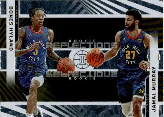 2021  Illusions Rookie Reflections #6 Bones Hyland / Jamal Murray Denver Nuggets