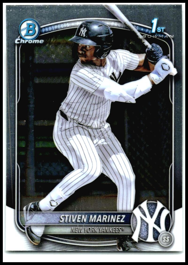 2025 Bowman Chrome #BCP-189 Stiven Marinez Rookie New York Yankees