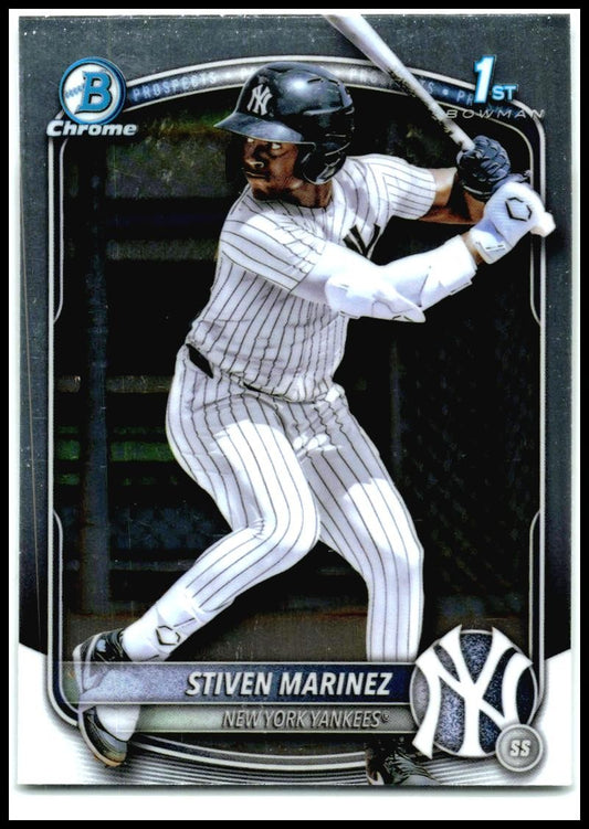 2025 Bowman Chrome #BCP-189 Stiven Marinez Rookie New York Yankees