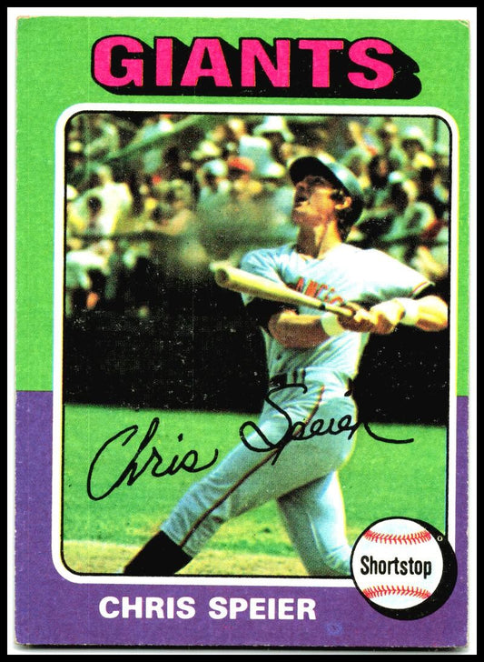 1975 Topps #505 Chris Speier San Francisco Giants