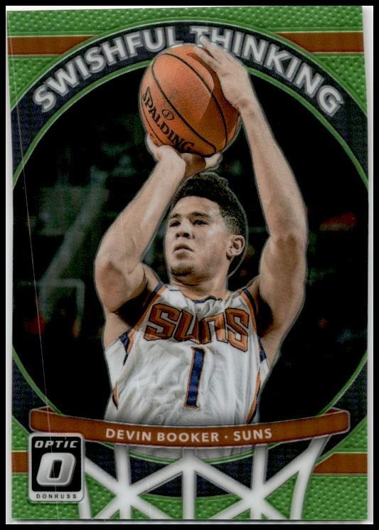 2017-18 Donruss Optic Swishful Thinking Lime Green #3 Devin Booker Suns