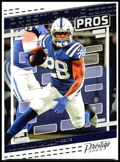 2023 Panini Prestige Prestigious Pros #PP-7 Jonathan Taylor Indianapolis Colts