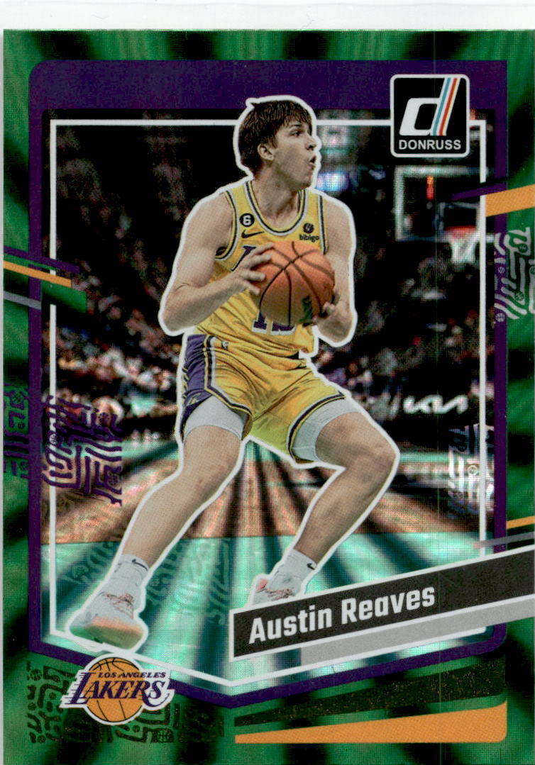 2023-24 Donruss Green Laser Holo #18 Austin Reaves Los Angeles Lakers