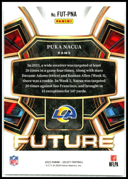2023 Panini Select Select Future #FUT-PNA Puka Nacua Los Angeles Rams