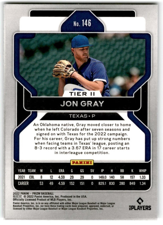 2022 Panini Prizm Jon Gray Texas Rangers #146