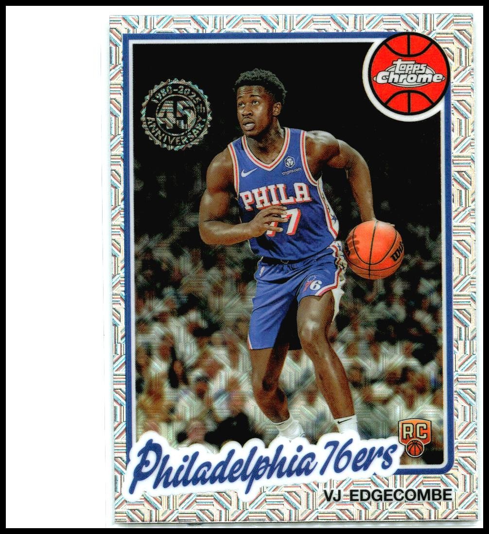 2025-26 Topps 1980-81 Topps Chrome Mojo #TC-CE VJ Edgecombe Philadelphia 76ers
