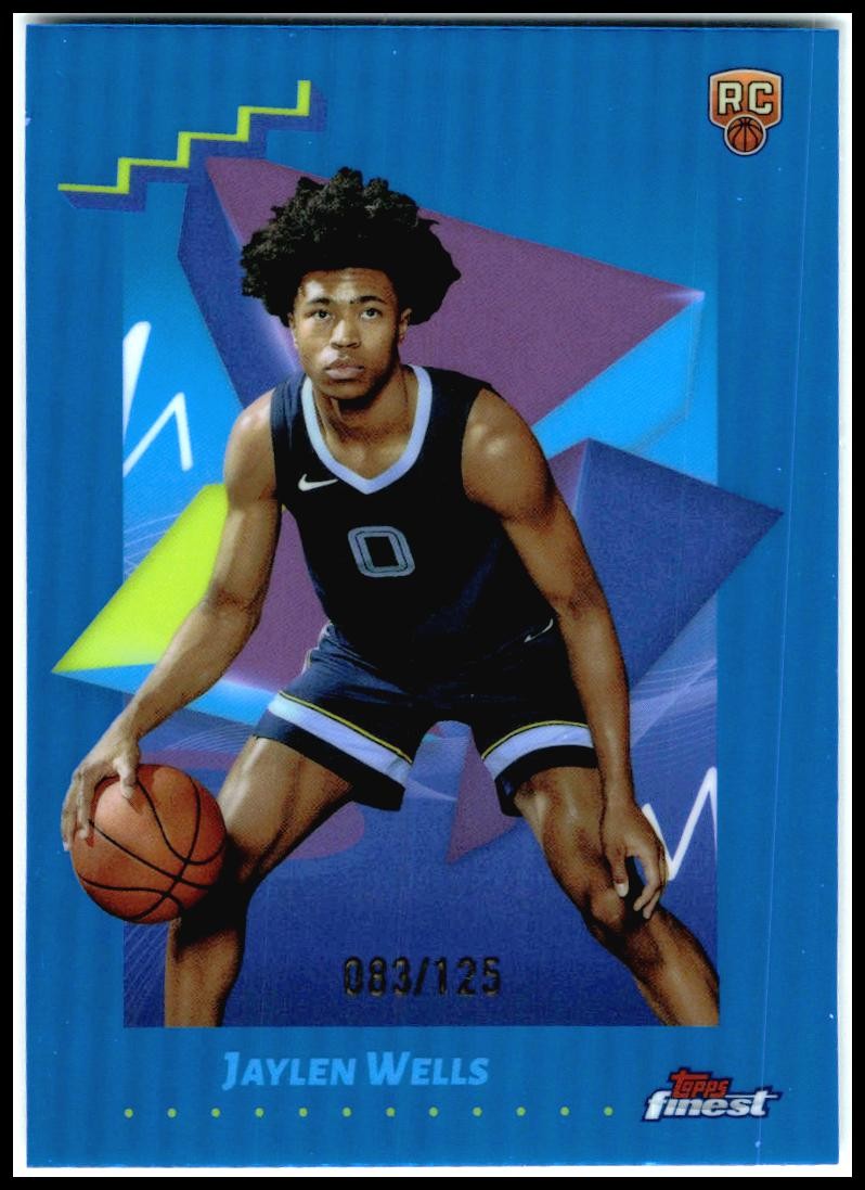 2024-25 Topps Finest Blue #/125, #144 Jaylen Wells
