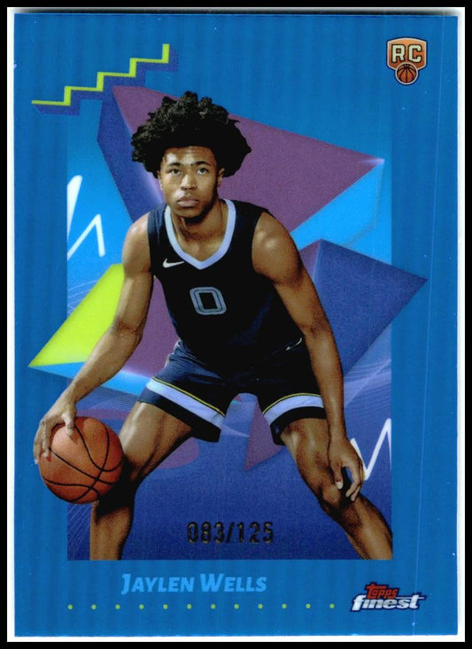 2024-25 Topps Finest Blue #/125, #144 Jaylen Wells