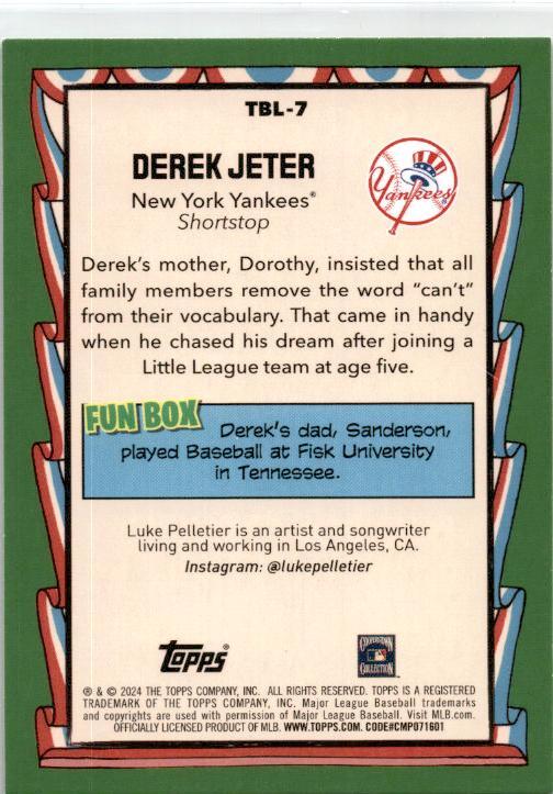 2024 Topps Big League Topps Big Leaguer #TBL-7 Derek Jeter New York Yankees