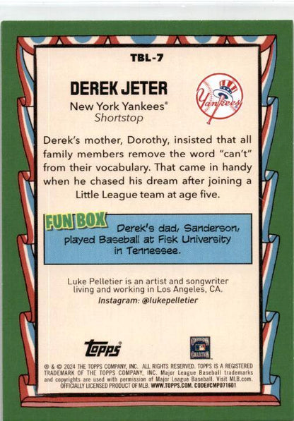 2024 Topps Big League Topps Big Leaguer #TBL-7 Derek Jeter New York Yankees