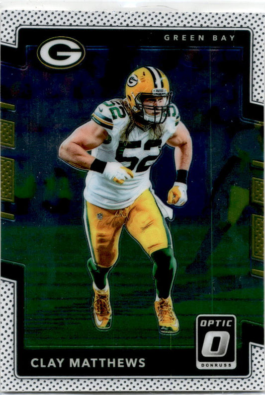 2017 Donruss Optic #14 Clay Matthews Green Bay Packers