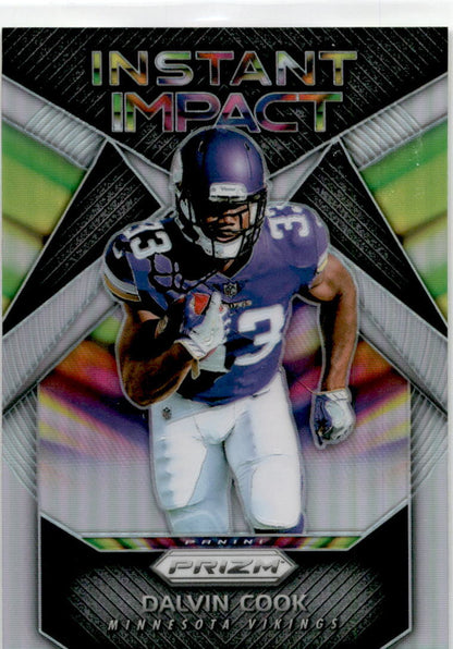 2017 Prizm Instant Impact Silver Prizm #3 Dalvin Cook Minnesota Vikings