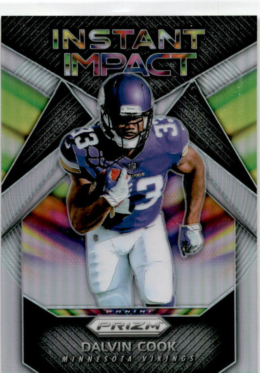 2017 Prizm Instant Impact Silver Prizm #3 Dalvin Cook Minnesota Vikings