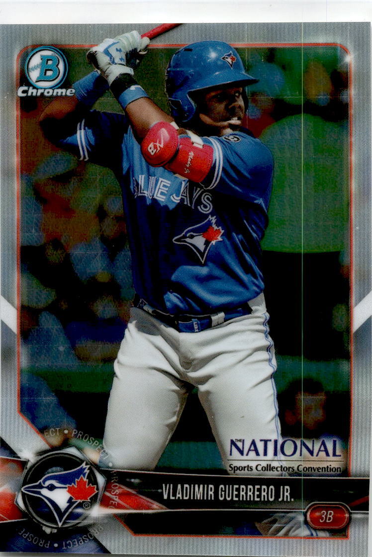 2018 Bowman Chrome National Convention Prism #BNR-VGJ Vladimir Guerrero Jr. Jays