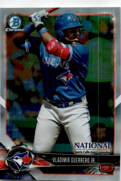 2018 Bowman Chrome National Convention Prism #BNR-VGJ Vladimir Guerrero Jr. Jays