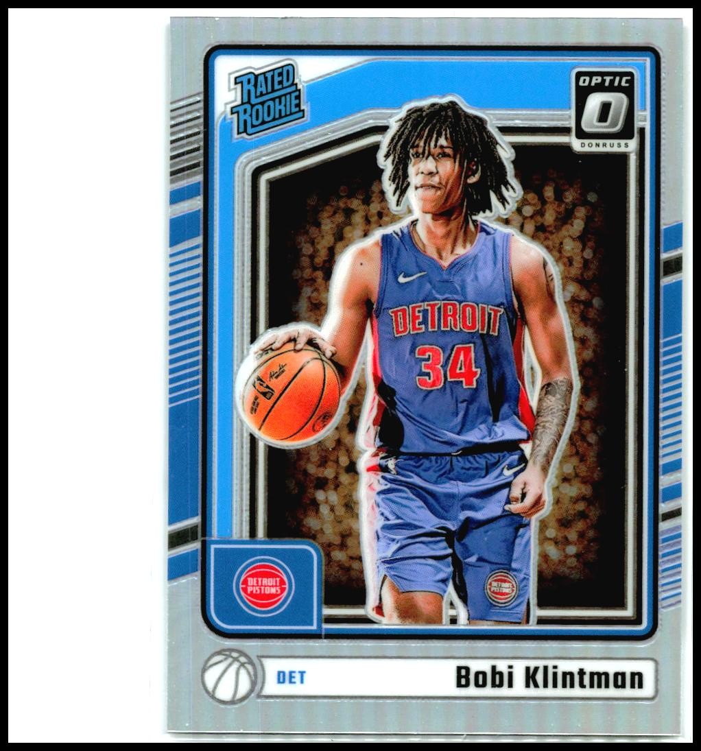 2024-25 Donruss Optic Holo #289 Bobi Klintman Rookie Detroit Pistons