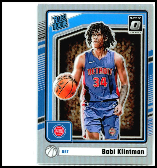 2024-25 Donruss Optic Holo #289 Bobi Klintman Rookie Detroit Pistons
