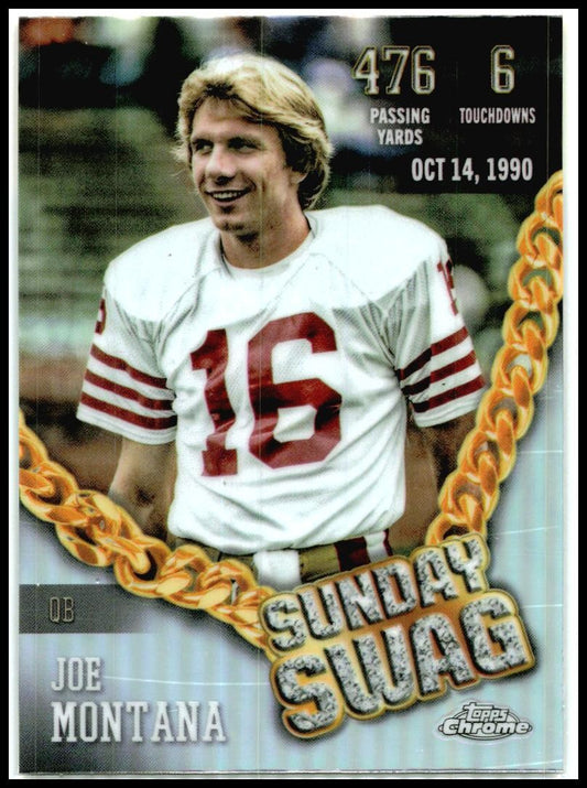 2024 Topps Chrome Sunday Swag #SS-5 Joe Montana San Francisco 49ers