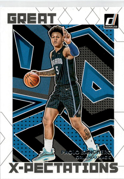2022 Donruss Great X-Pectations #7 Paolo Banchero  Orlando Magic.