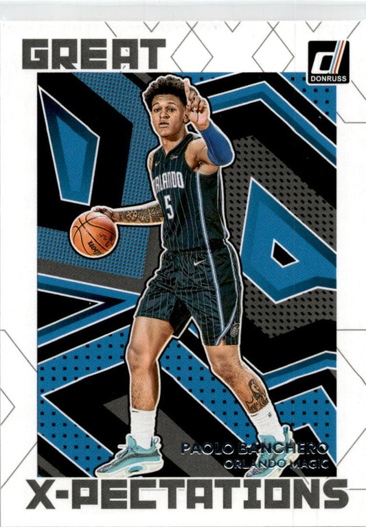 2022 Donruss Great X-Pectations #7 Paolo Banchero  Orlando Magic.