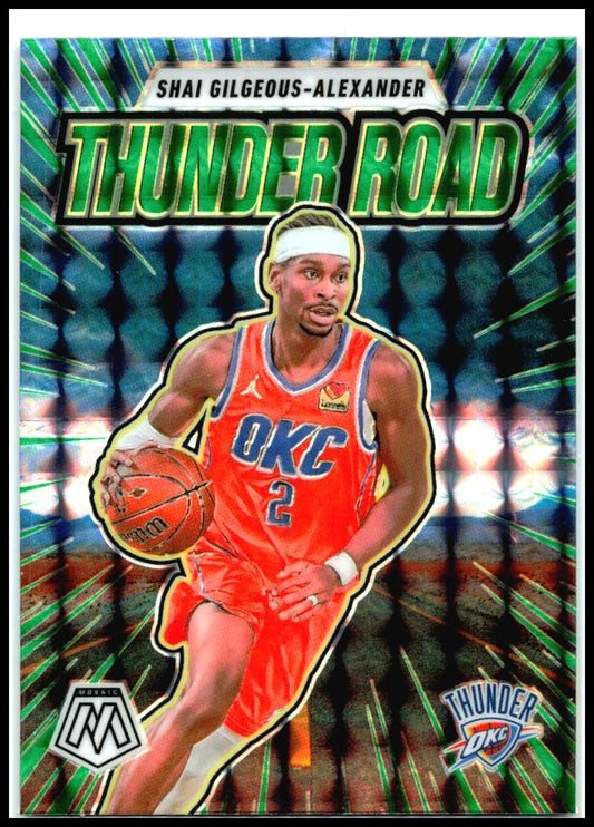 2024-25 Panini Mosaic Thunder Road Mosaic #7 Shai Gilgeous-Alexander Thunder