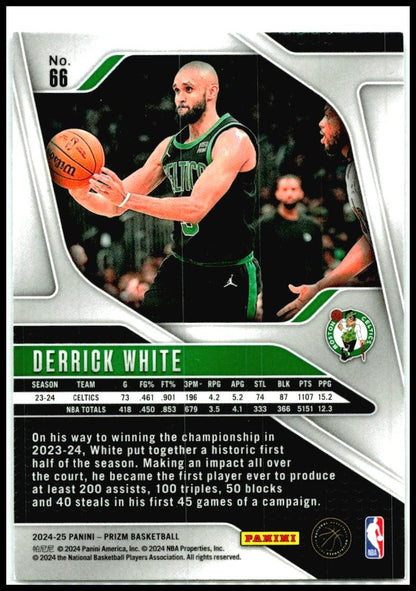 2024-25 Panini Prizm #66 Derrick White Boston Celtics