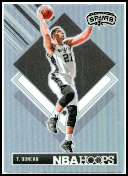 2024-25 Hoops Premium Prizms Silver #297 Tim Duncan San Antonio Spurs