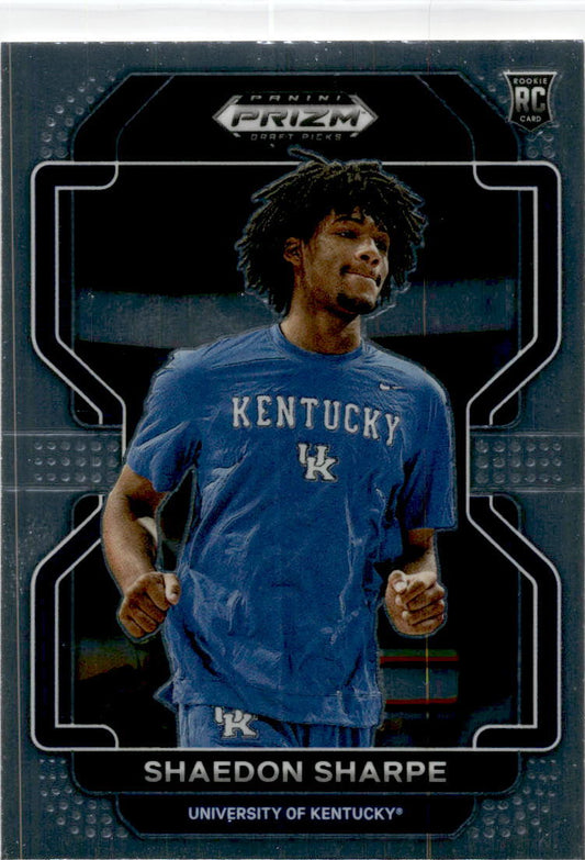 2022 Panini Prizm Draft Picks #54 Shaedon Sharpe Kentucky Wildcats